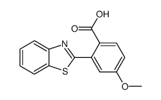 2-benzothiazol-2-yl-4-methoxy-benzoic acid结构式