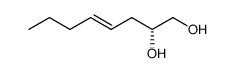 (2R)-1,2-dihydroxy-trans-4-octene结构式
