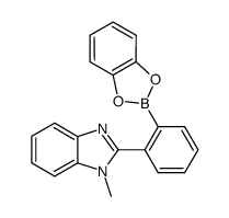 2-(2-benzo[1,3,2]dioxaborol-2-yl-phenyl)-1-methyl-1H-benzoimidazole结构式