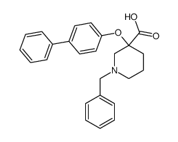 1-Benzyl-3-(biphenyl-4-yloxy)-piperidine-3-carboxylic acid Structure