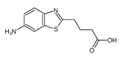 4-(6-amino-benzothiazol-2-yl)-butyric acid结构式