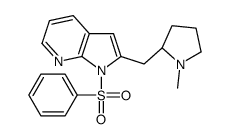 2-{[(2R)-1-Methyl-2-pyrrolidinyl]methyl}-1-(phenylsulfonyl)-1H-py rrolo[2,3-b]pyridine Structure