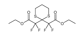 diethyl 2,2'-(1,3-dithiane-2,2-diyl)bis(2,2-difluoroacetate)结构式