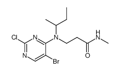 3-[(5-bromo-2-chloro-pyrimidin-4-yl)-butan-2-yl-amino]-N-methyl-propanamide结构式