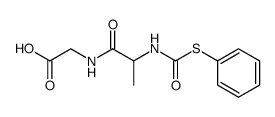 N-(N-phenylsulfanylcarbonyl-alanyl)-glycine结构式