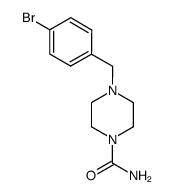 4-(4-bromo-benzyl)-piperazine-1-carboxylic acid amide结构式