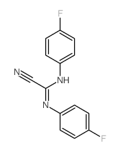 Formamidine, a-cyano-N,N'-bis(p-fluorophenyl)-(8CI)结构式