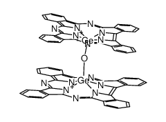 μ-oxobis(germanium(IV) α,β,γ-triazatetrabenzcorrole) Structure