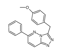 3-(4-methoxybenzyl)-6-phenyl[1,2,4]triazolo[4,3-b]pyridazine结构式