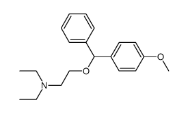 diethyl-[2-(4-methoxy-benzhydryloxy)-ethyl]-amine结构式
