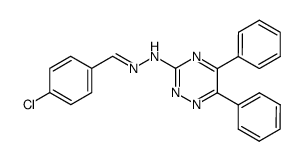 4-chloro-benzaldehyde (5,6-diphenyl-[1,2,4]triazin-3-yl)-hydrazone结构式