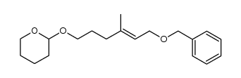 (E)-3-methyl-6-(tetrahydropyranyloxy)-2-hexenyl benzyl ether Structure