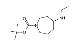 tert-butyl 4-(R/S)-(ethylamino)azepane-1-carboxylate Structure