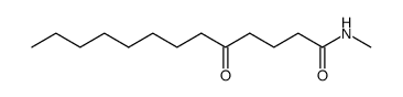 5-oxo-tridecanoic acid methylamide结构式