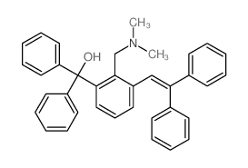 Benzenemethanol,2-[(dimethylamino)methyl]-3-(2,2-diphenylethenyl)-a,a-diphenyl-结构式