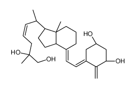 (1R,3S,5Z)-5-[(2Z)-2-[(1R,3aS,7aR)-1-[(E,2R,6S)-6,7-dihydroxy-6-methylhept-3-en-2-yl]-7a-methyl-2,3,3a,5,6,7-hexahydro-1H-inden-4-ylidene]ethylidene]-4-methylidenecyclohexane-1,3-diol结构式