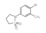 2-(4-溴-3-甲基苯基)异噻唑烷1,1-二氧化物结构式