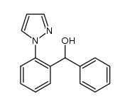 α-phenyl-(2-(1H-pyrazol-1-yl))benzyl alcohol结构式