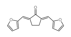 Cyclopentanone,2,5-bis(2-furanylmethylene)- structure