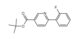 tert-butyl 6-(2-fluorophenyl)nicotinate结构式
