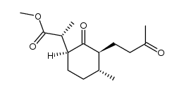 (R)-methyl 2-((1S,3S,4R)-4-methyl-2-oxo-3-(3-oxobutyl)cyclohexyl)propanoate结构式