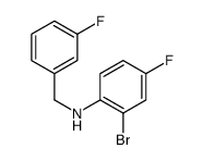 2-Bromo-4-fluoro-N-(3-fluorobenzyl)aniline structure