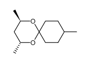 (2R,4R)-2,4,9-Trimethyl-1,5-dioxa-spiro[5.5]undecane Structure