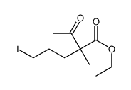 ethyl 2-acetyl-5-iodo-2-methylpentanoate结构式