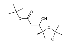 tert-butyl (4R)-4,5-O-isopropylidene-3,4,5-trihydroxypentanoate Structure