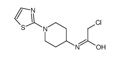 2-Chloro-N-(1-thiazol-2-yl-piperidin-4-yl)-acetamide structure