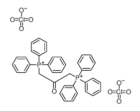 (2-oxo-3-triphenylphosphaniumylpropyl)-triphenylphosphanium,diperchlorate Structure