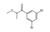 3,5-dibromo-N-methoxy-N-methylbenzamide Structure