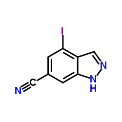 4-Iodo-1H-indazole-6-carbonitrile structure