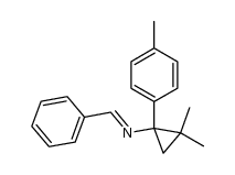 N-(benzylidene)-2,2-dimethyl-1-(4-methyl)phenylcyclopropylamine Structure