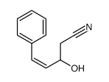 3-hydroxy-5-phenylpent-4-enenitrile结构式