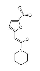 1-(1-chloro-2-(5-nitrofuran-2-yl)vinyl)piperidine结构式