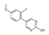 5-(2-fluoro-4-methoxyphenyl)-1H-pyrimidin-2-one Structure