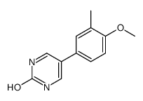 5-(4-methoxy-3-methylphenyl)-1H-pyrimidin-2-one结构式