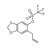 1-allyl-3,4-methylenedioxy-6-trifluoromethanesulfonyloxybenzene结构式