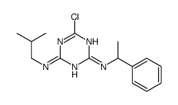 6-chloro-4-N-(2-methylpropyl)-2-N-(1-phenylethyl)-1,3,5-triazine-2,4-diamine Structure