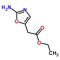 Ethyl (2-amino-1,3-oxazol-5-yl)acetate结构式