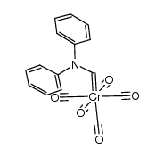 pentacarbonyl[(N,N-diphenylamino)methylene]chromium(0)结构式