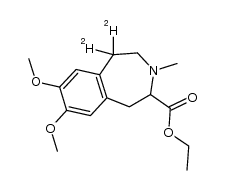 5,5-dideutero-3-methyl-7,8-dimethoxy-2-ethoxycarbonyl-2,3,4,5-tetrahydro-1H-3-benzazepine Structure