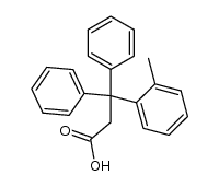3,3-diphenyl-3-o-tolyl-propionic acid结构式