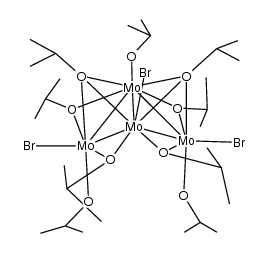 Mo4Br3(O-i-Pr)9结构式