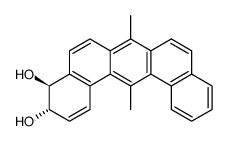 3,4-dihydrodiol-7,14-dimethylbenz(a,j)anthracene Structure