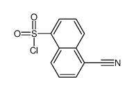 5-cyanonaphthalene-1-sulfonyl chloride结构式