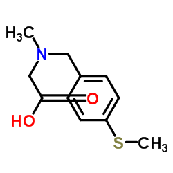 N-Methyl-N-[4-(methylsulfanyl)benzyl]glycine结构式