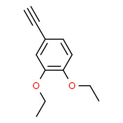 3,4-Diethoxyphenylacetylene Structure