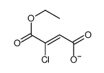 3-chloro-4-ethoxy-4-oxobut-2-enoate Structure